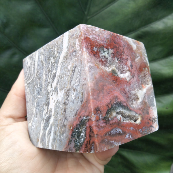 Ocean Jasper cube