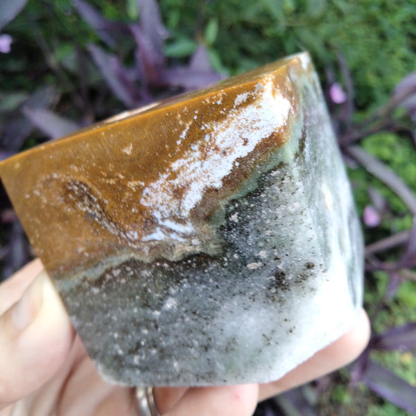 Ocean Jasper cube