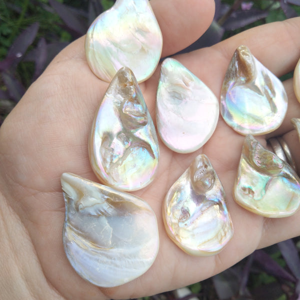 Angel Aura Shell Teardrop pendent