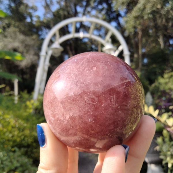 Strawberry Quartz Crystal Sphere