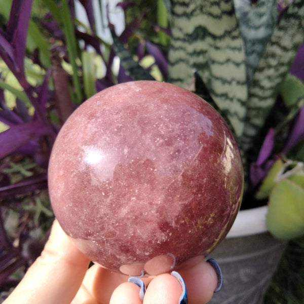 Strawberry Quartz Crystal Sphere