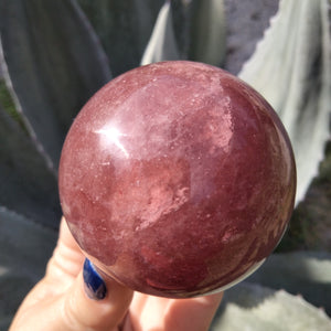 Strawberry Quartz Crystal Sphere