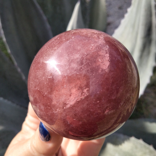 Strawberry Quartz Crystal Sphere