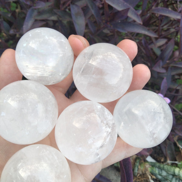 Merkabite calcite small sphere 1.5 in diameter