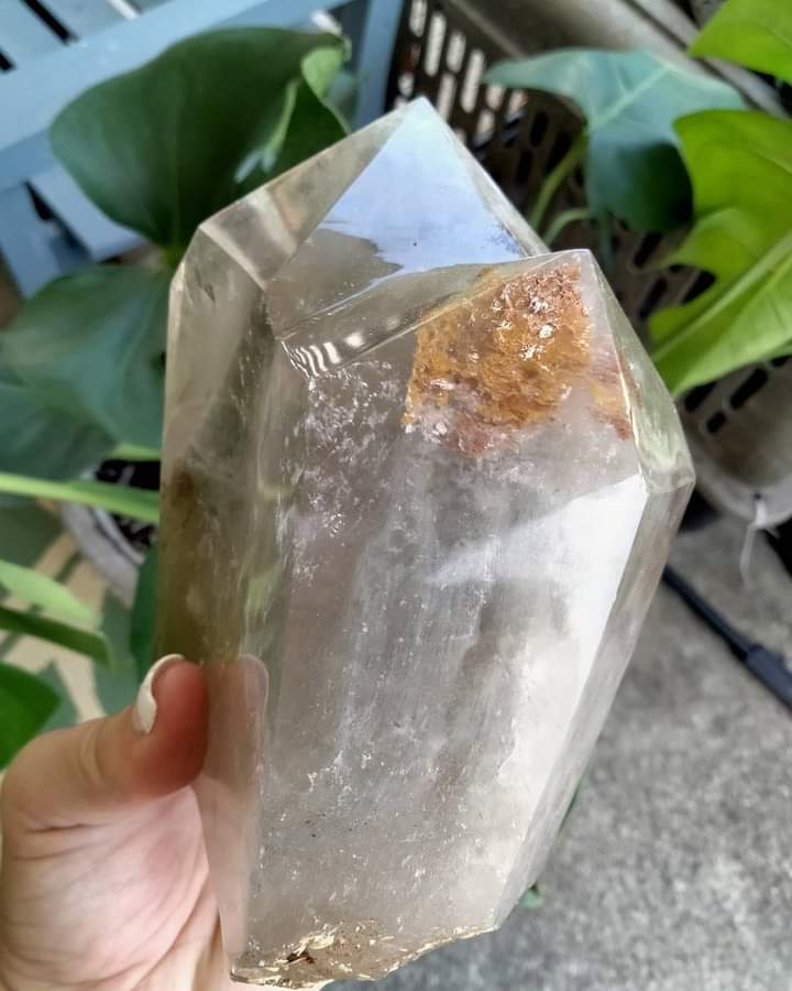 Garden Quartz Crystal Double Tower