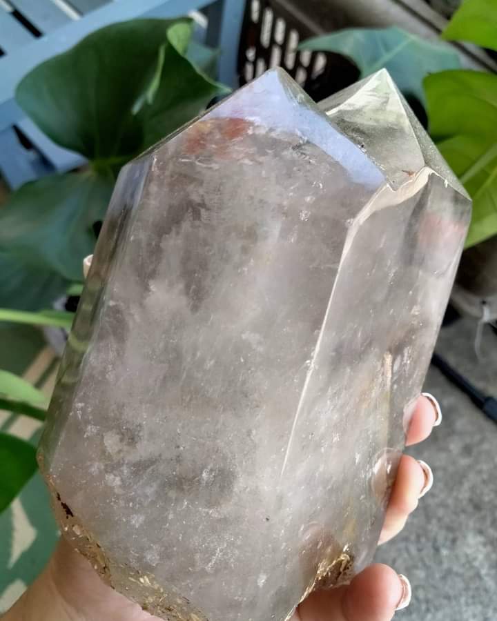 Garden Quartz Crystal Double Tower