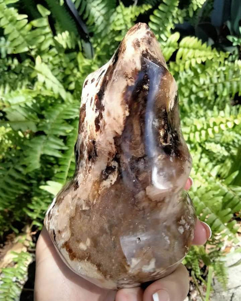 Chocolate Calcite Flame