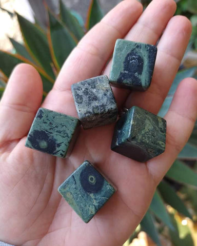 Kambaba Jasper Cube