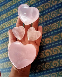 Pink Rose Quartz Heart