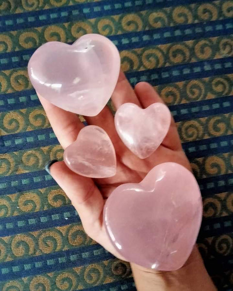 Pink Rose Quartz Heart