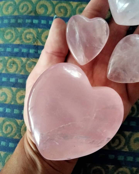 Pink Rose Quartz Heart