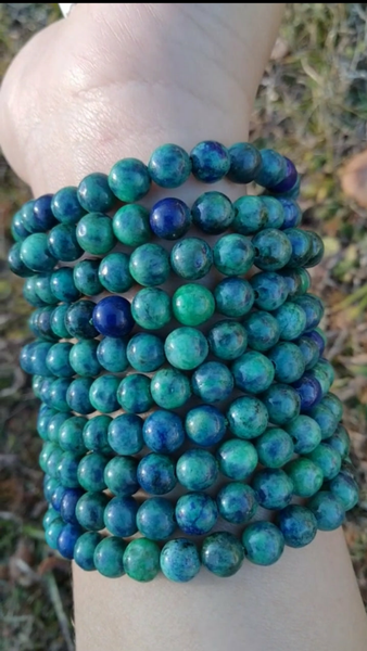 Chrysocolla Crystal Bracelet