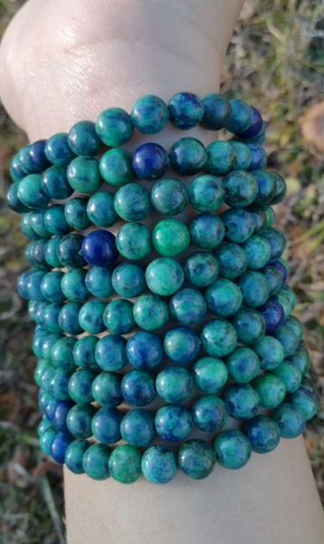 Chrysocolla Crystal Bracelet