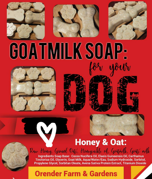 Bulldog Goatmilk Soap: Honey& Oat