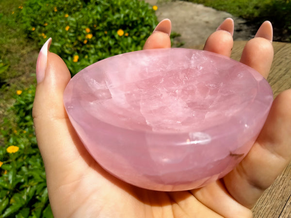 Rose Quartz Crystal Bowl