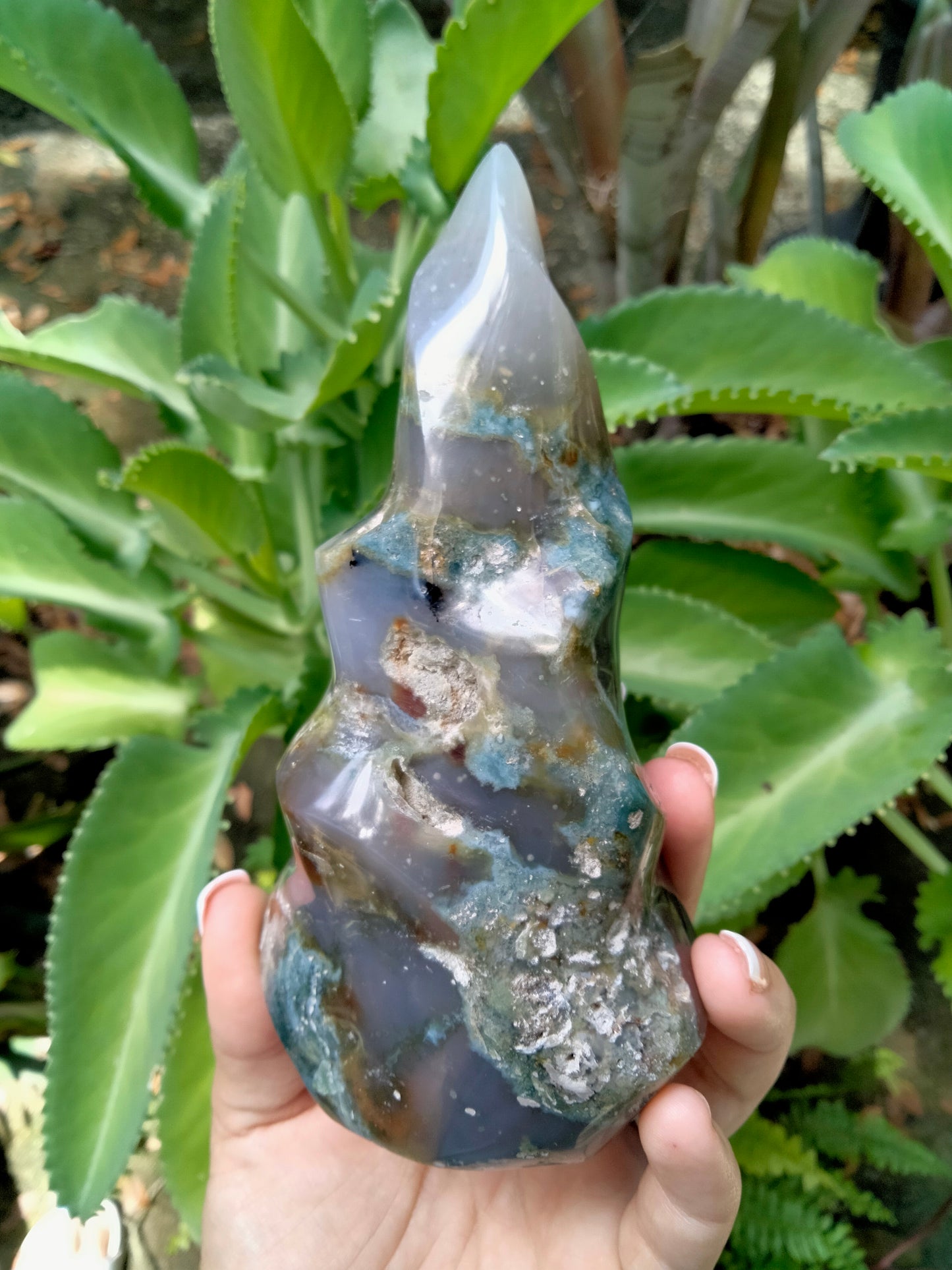 Moss Agate Flame Amazing Qualityrock