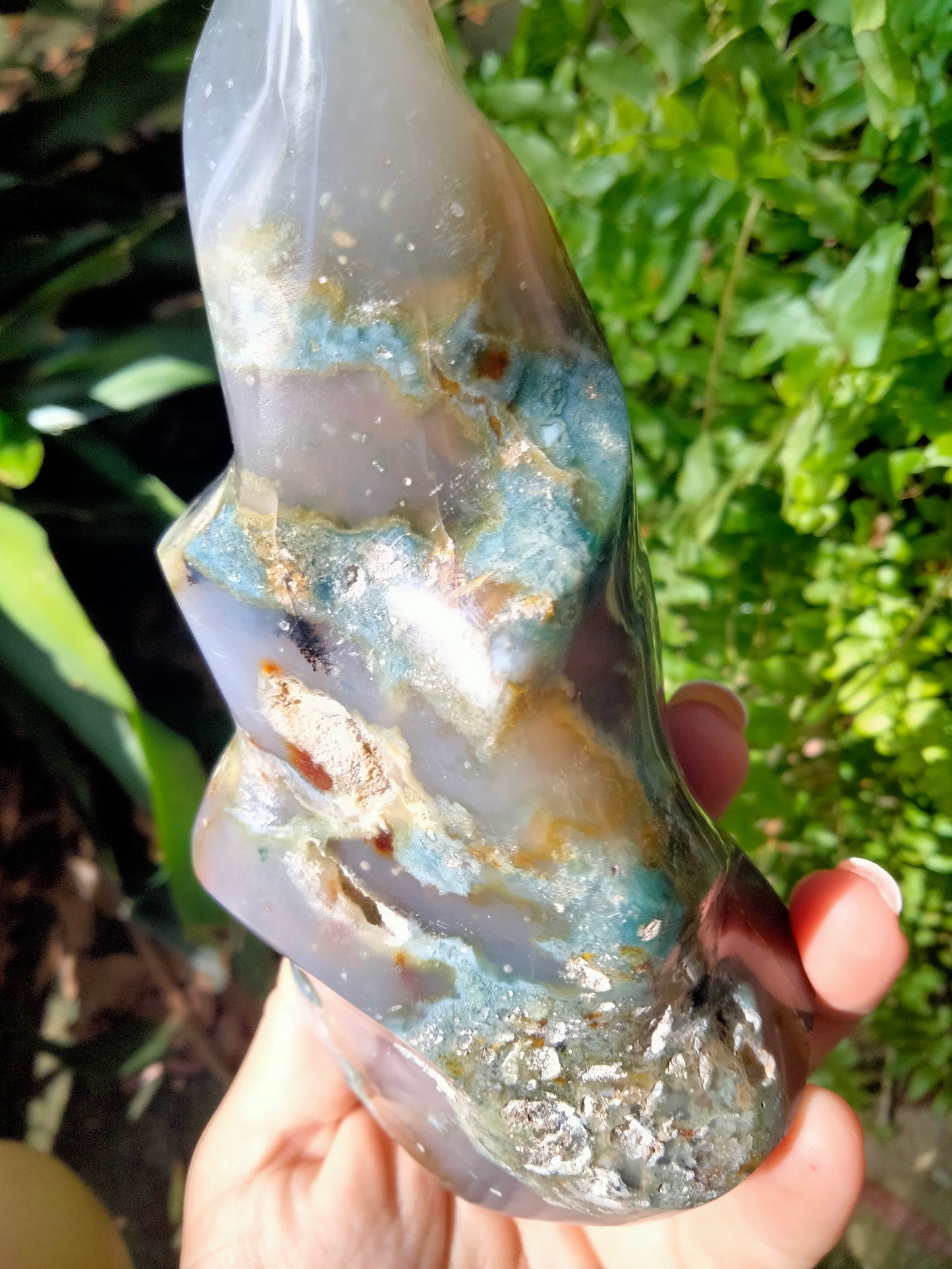 Moss Agate Flame Amazing Quality rock mineral