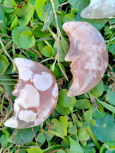 Flower Agate Moon Face