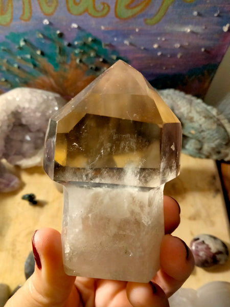 Smokey Quartz Crystal Piller