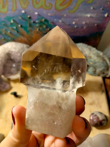 Smokey Quartz Crystal Piller