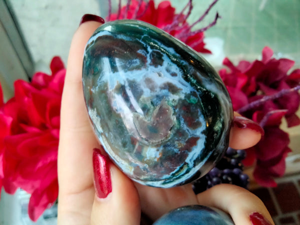 Agate Ocean Jasper Crystal Egg