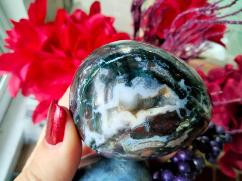 Agate Ocean Jasper Crystal Egg