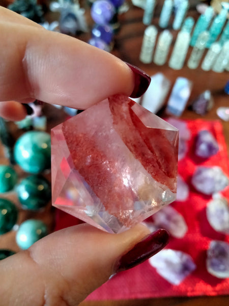 Fire Quartz Hexagon high quality