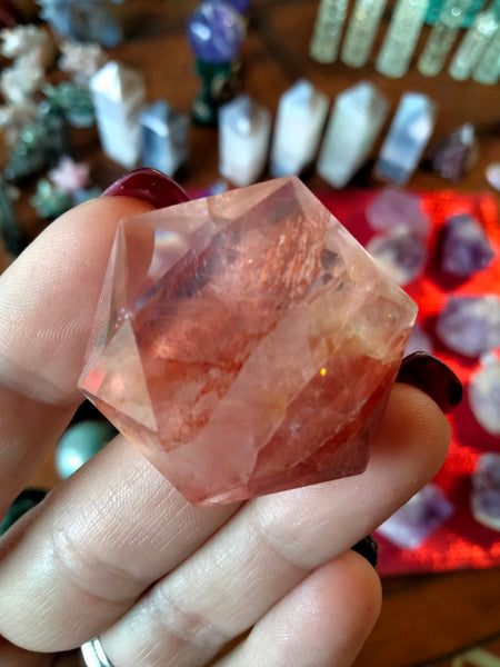 Fire Quartz Hexagon high quality