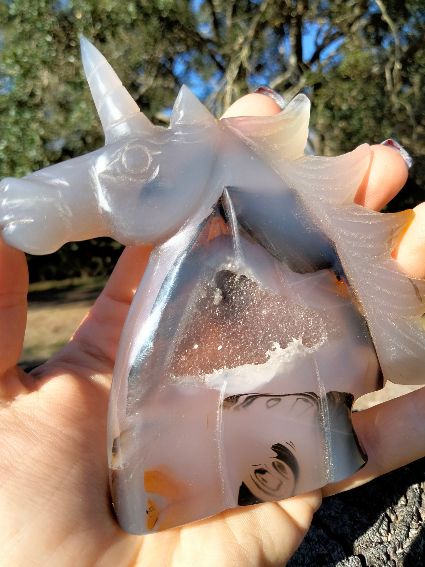 Dendritic Agate Unicorn