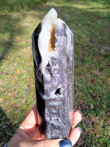 Sphalerite Tower with cave druzy!!