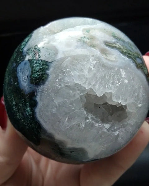 Moss Agate sphere