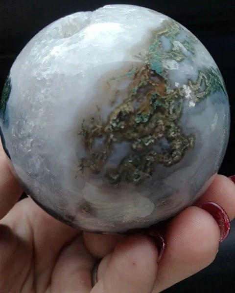 Moss Agate sphere