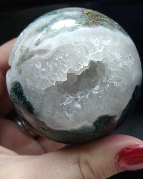 Moss Agate sphere