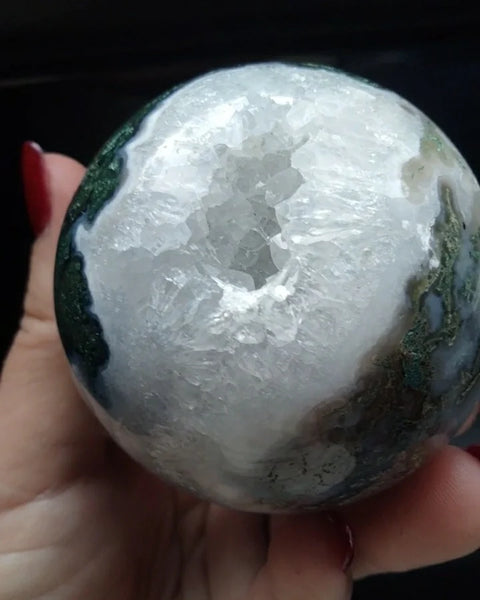 Moss Agate sphere