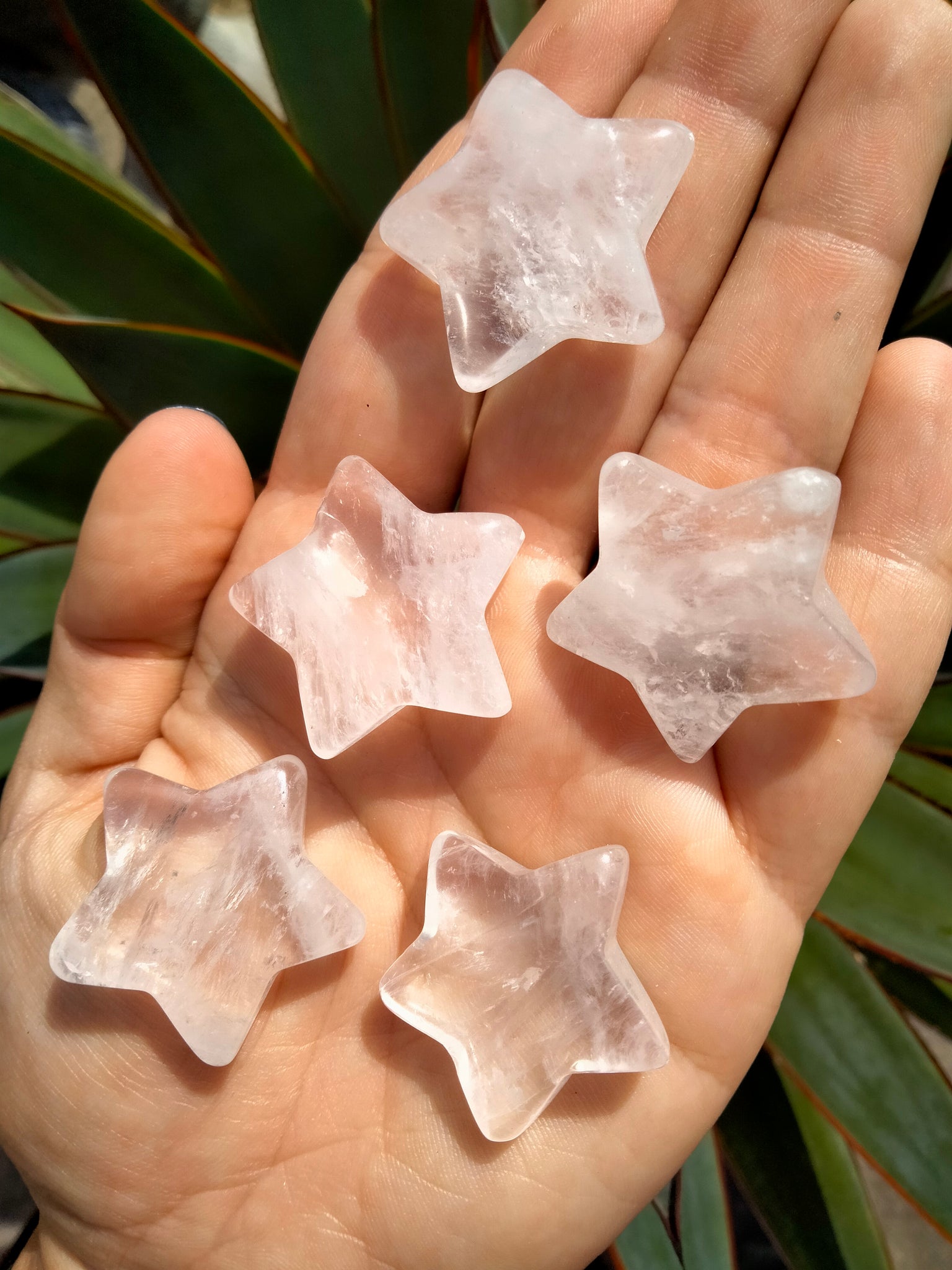 Clear Quartz Crystal Stars