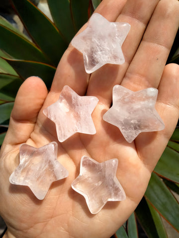 Clear Quartz Crystal Stars