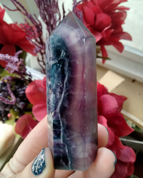 Silky Fluorite Point