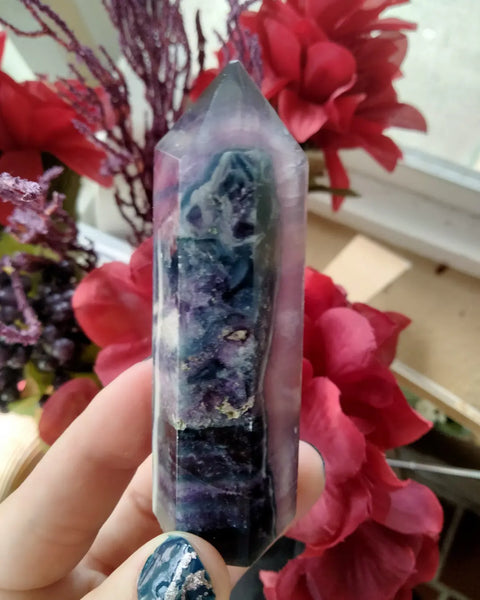 Silky Fluorite Point