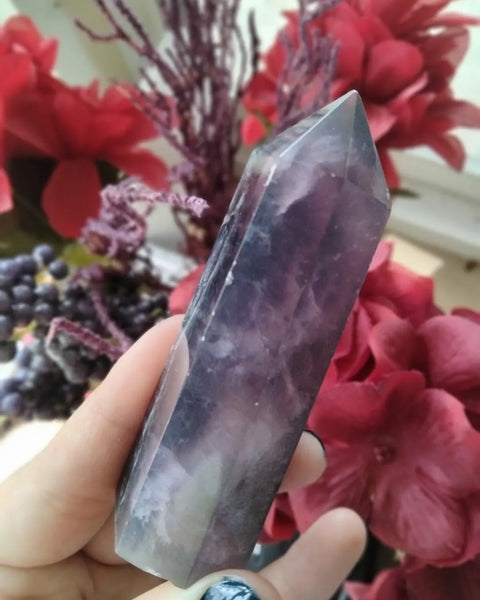 Silky Fluorite Point