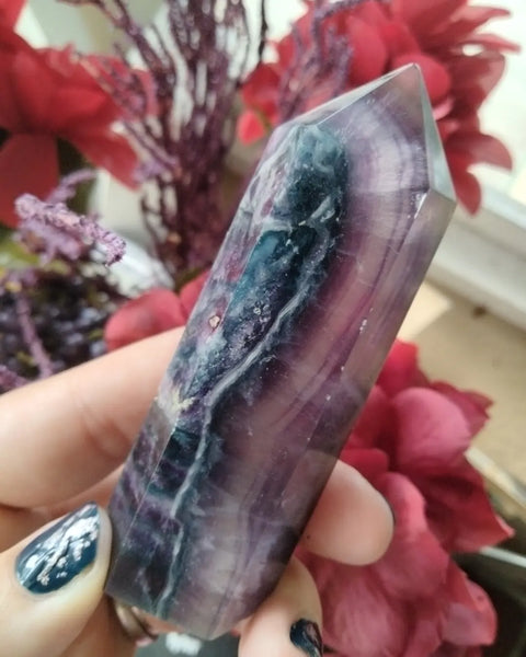 Silky Fluorite Point