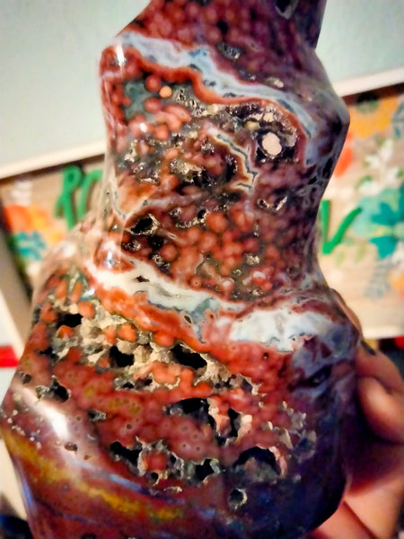 Red Ocean Jasper Flame