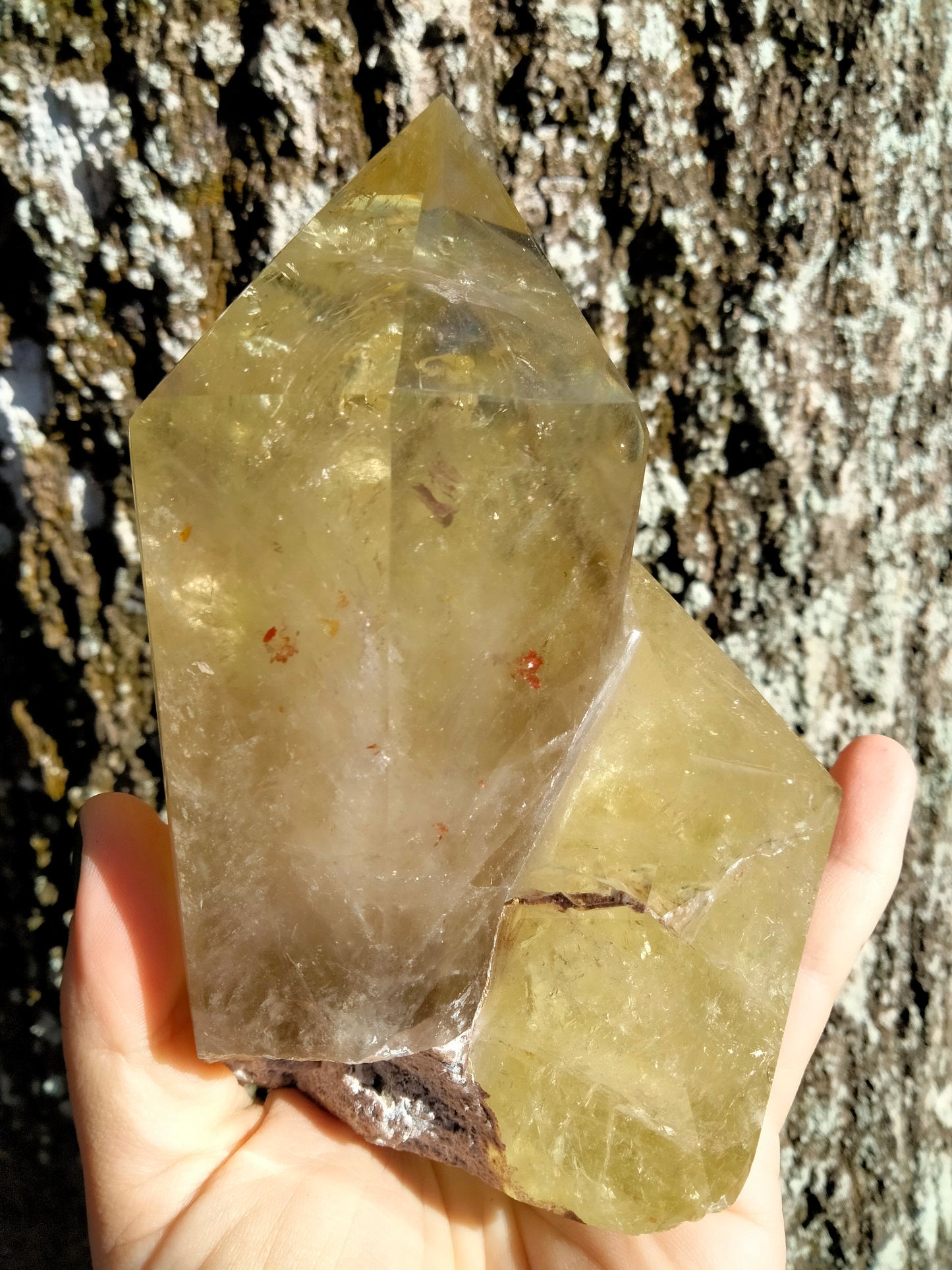 Yellow Citrine Double Tower