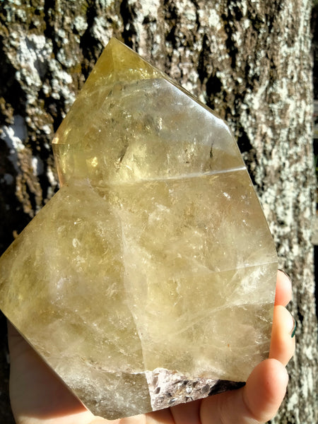 Yellow Citrine Double Tower