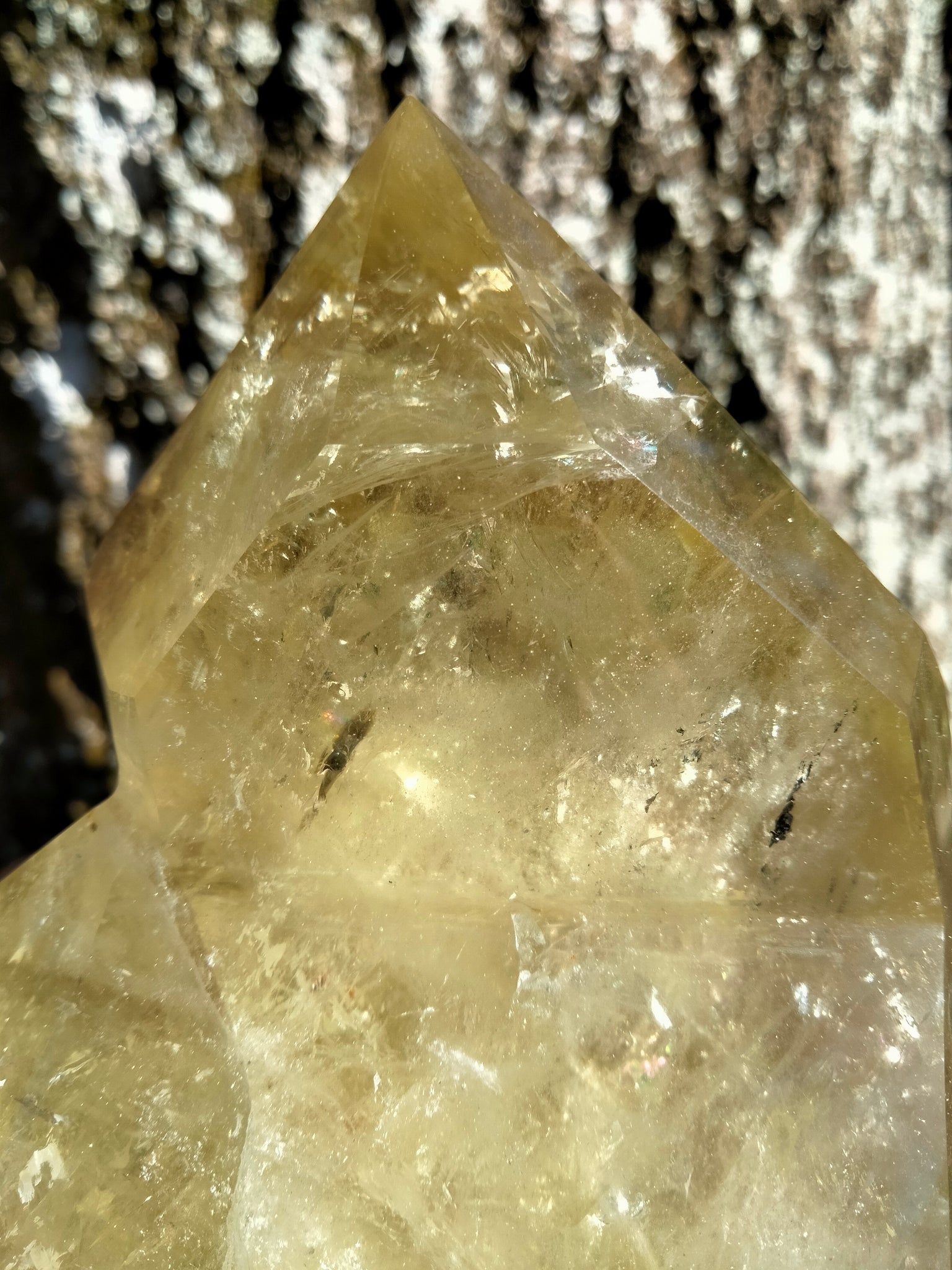 Yellow Citrine Double Tower