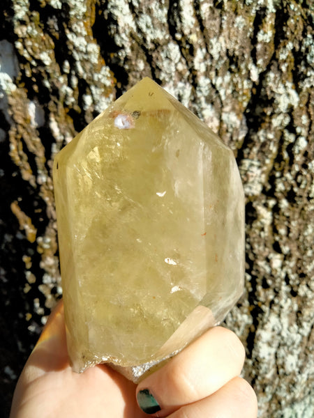 Yellow Citrine Double Tower