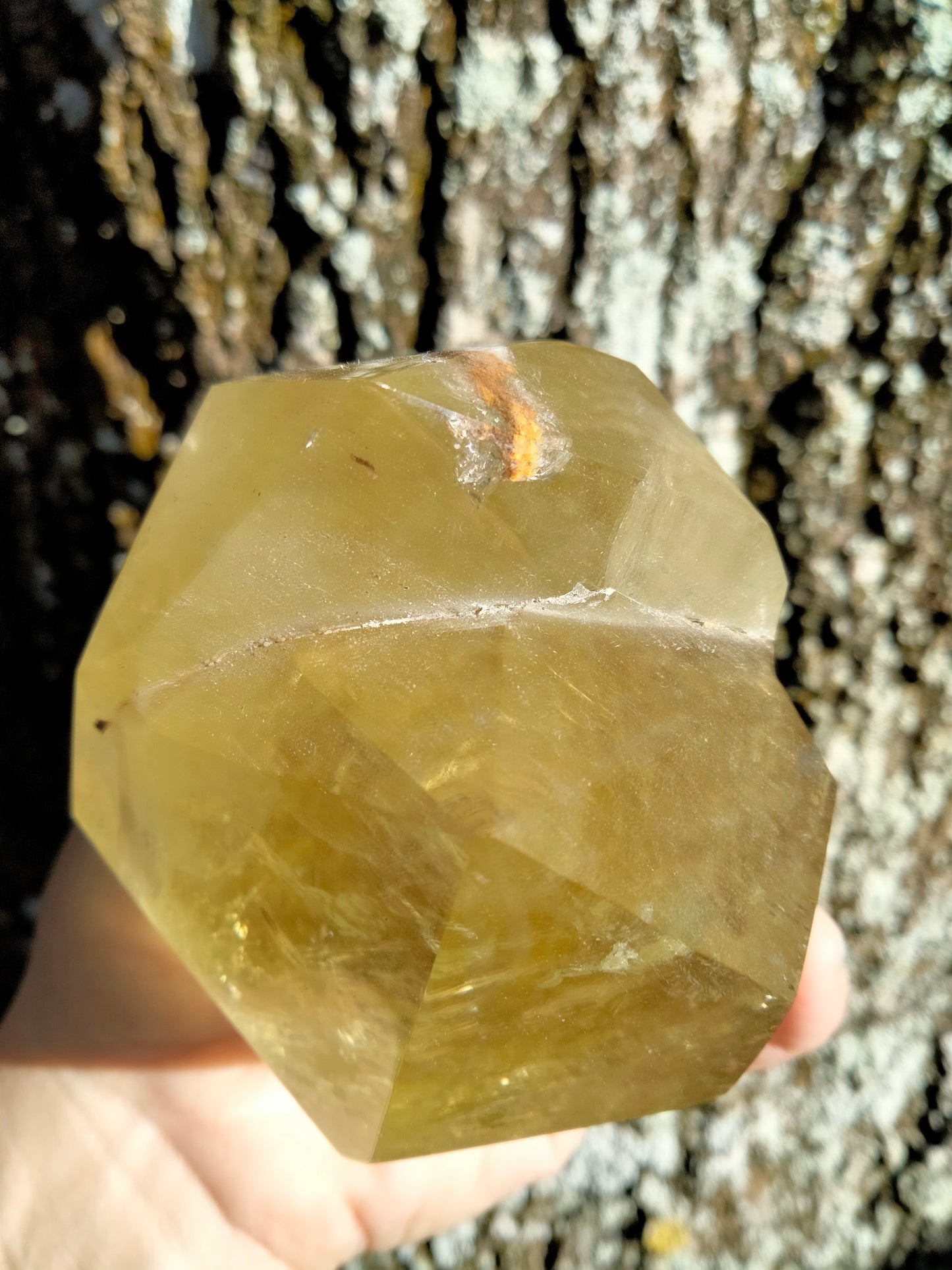 Yellow Citrine Double Tower