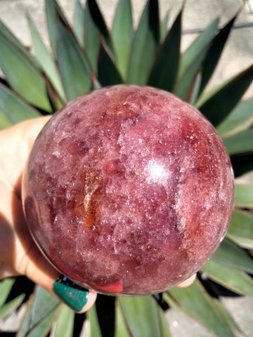 Strawberry Quartz Crystal Sphere