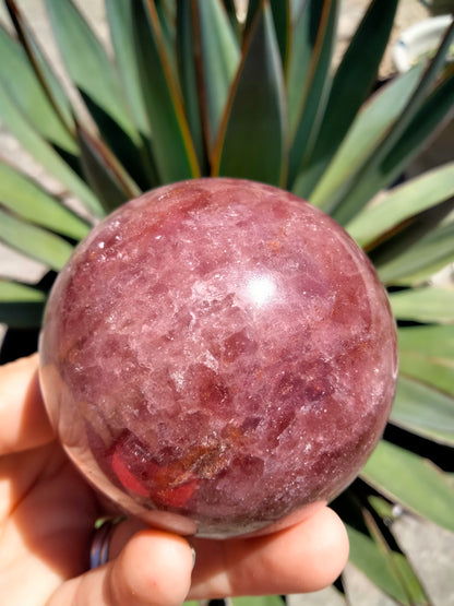 Strawberry Quartz Crystal Sphere
