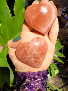 Rose Calcite Hearts