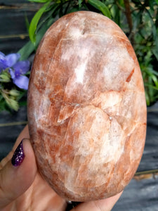 Crystal Peach Moonstone Freeform